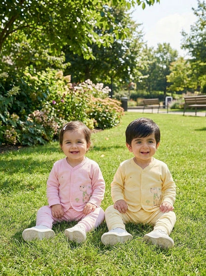Yibeiwa Giraffe 2-Piece Premium Soft Cotton Full Sleeve Pajama Set