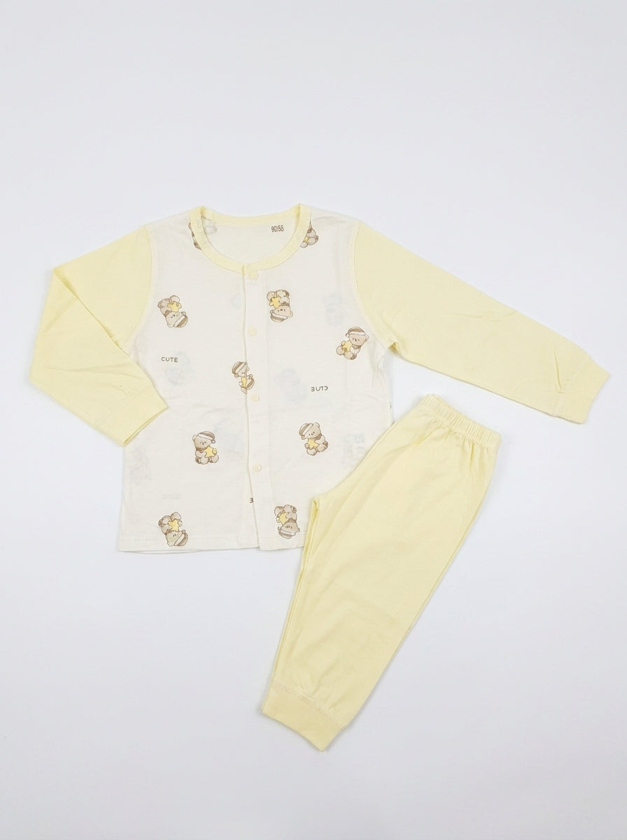 Cute Teddy 2-Piece Premium Soft Cotton Full Sleeve Night Suit