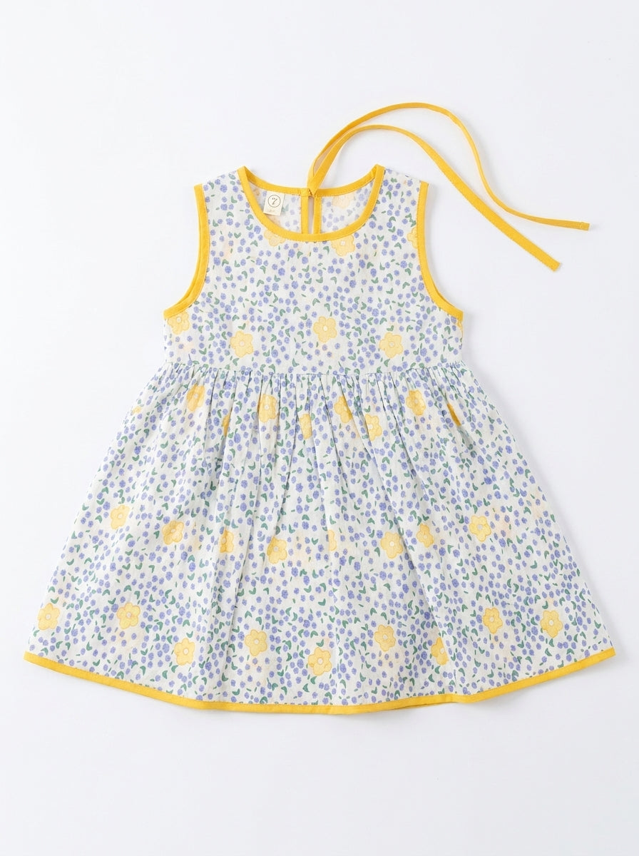 Floral Frock Premium Cotton Sleeveless Summer Dress