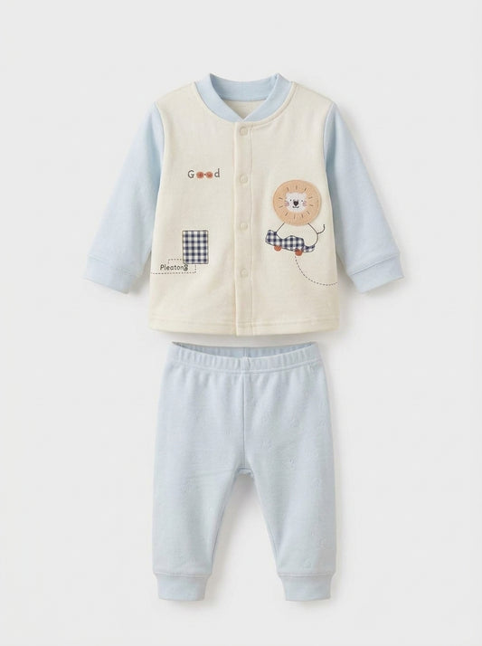 Cozy Blue Lion Baby 2-Piece Thermal Set