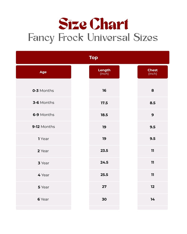 Size Chart Guide