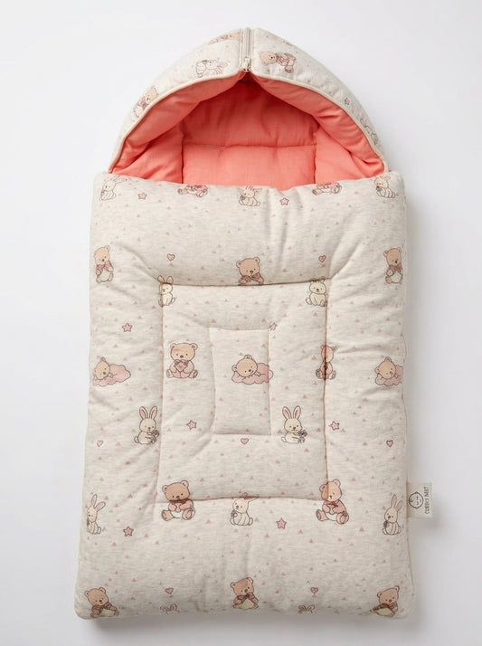Cherry Pink Cute Bear Baby Carry Nest