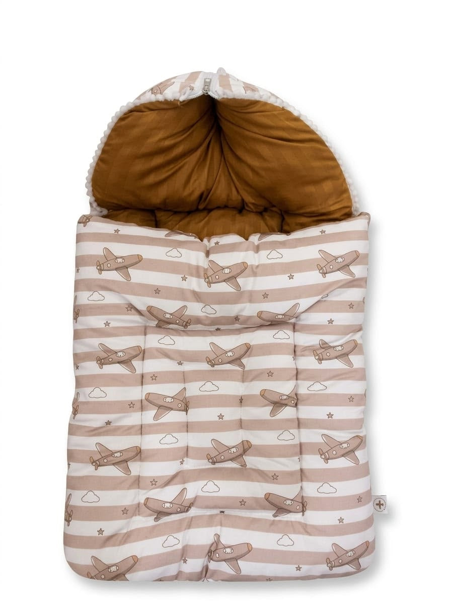Cozy Aeroplane Printed Baby Carry Nest