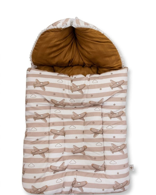 Cozy Aeroplane Printed Baby Carry Nest