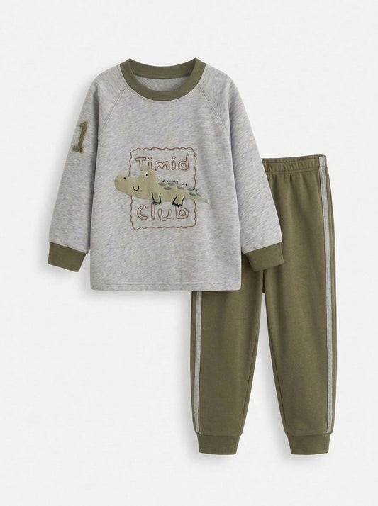 Mini Croc Baby Winter Sweatshirt Set