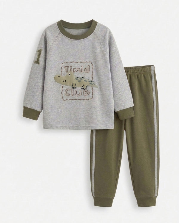 Mini Croc Baby Winter Sweatshirt Set